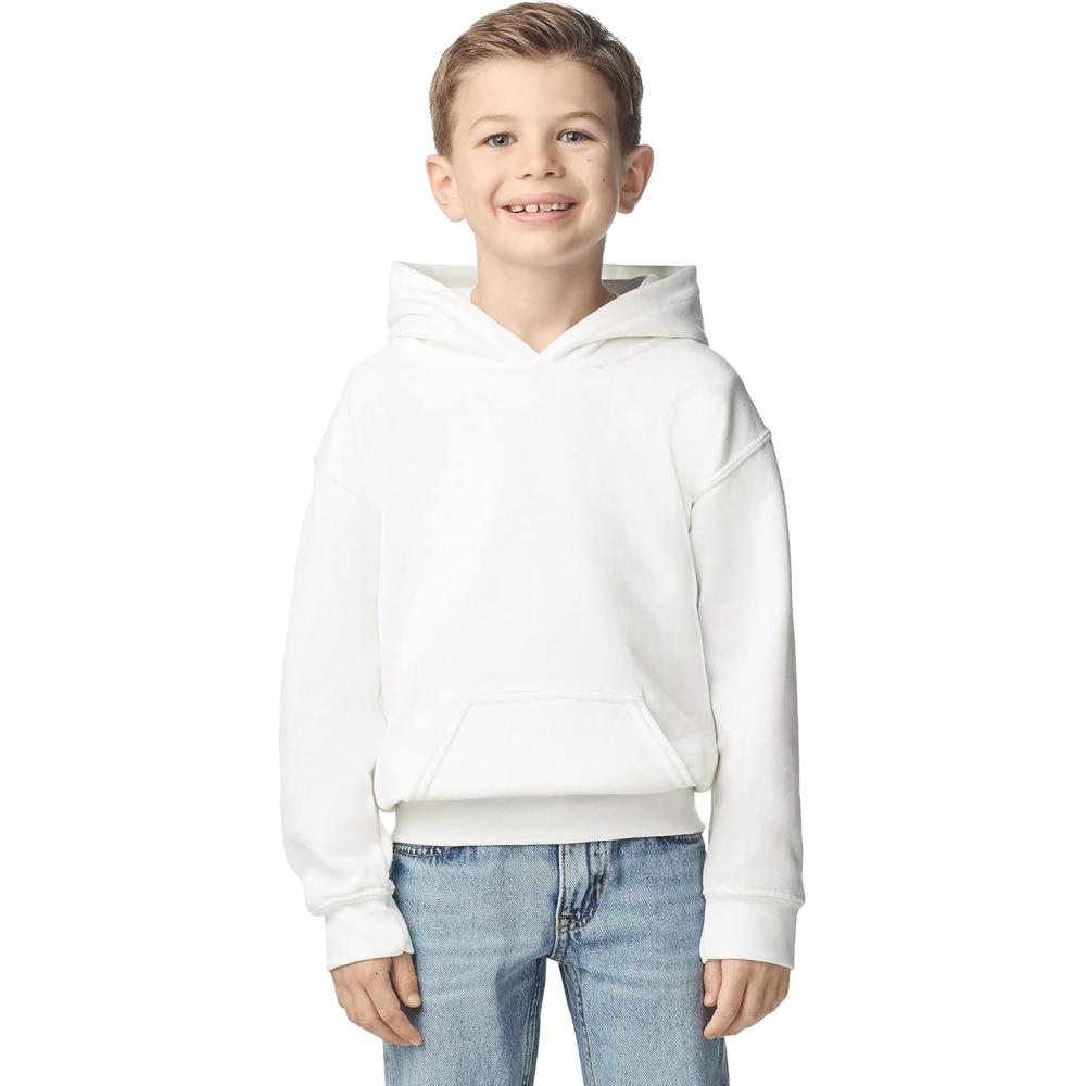 imageGildan Youth Hoodie Sweatshirt Style G18500BWhite