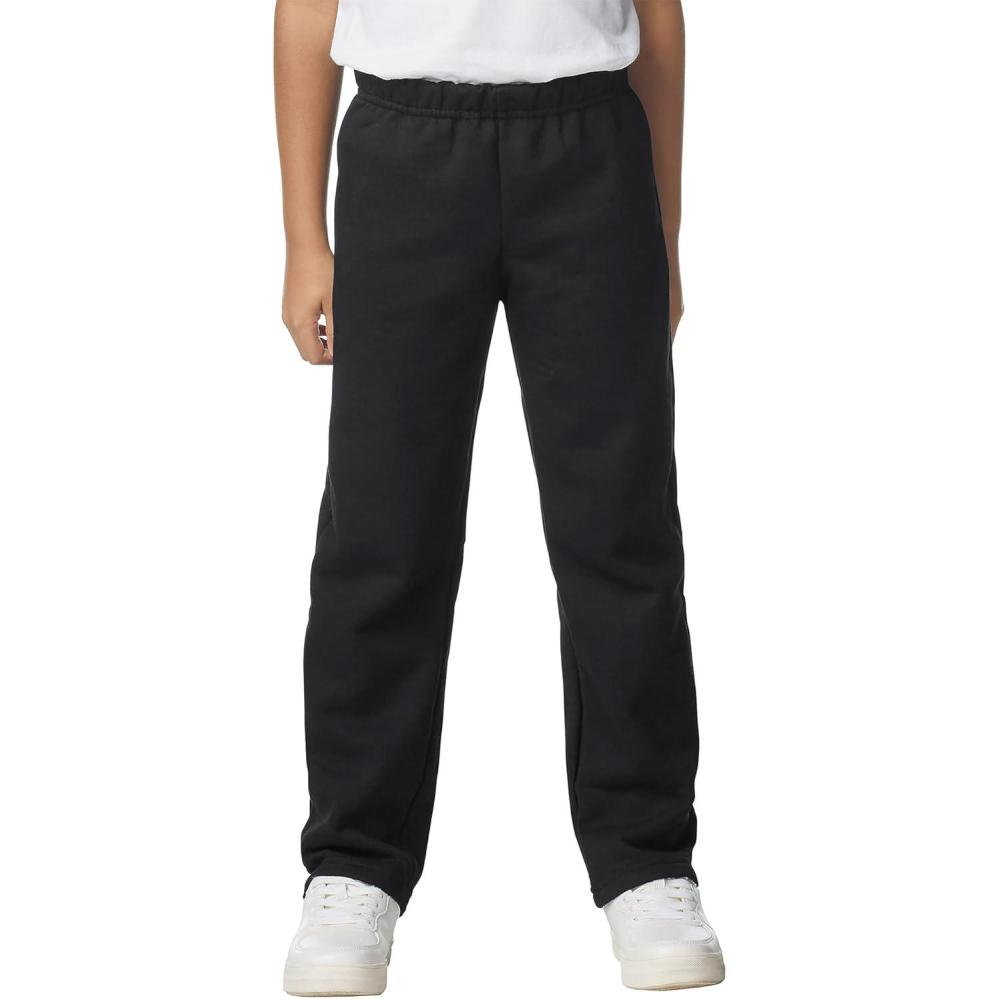imageGildan Youth Open Bottom Sweatpants Style G18400BBlack