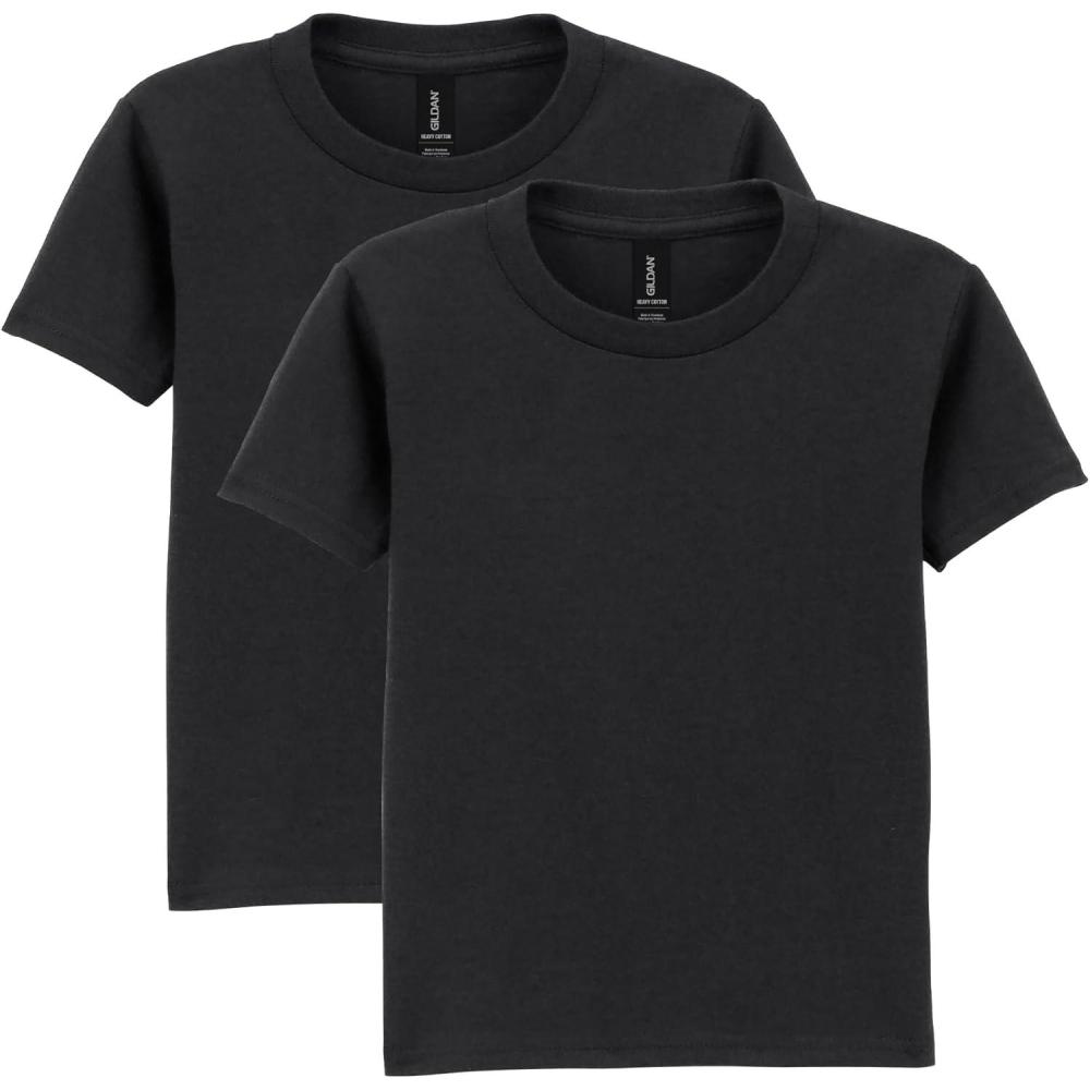 imageGildan Youth Toddler TShirt Style G5100P 2PackBlack