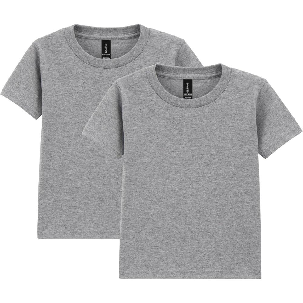 imageGildan Youth Toddler TShirt Style G5100P 2PackSport Grey