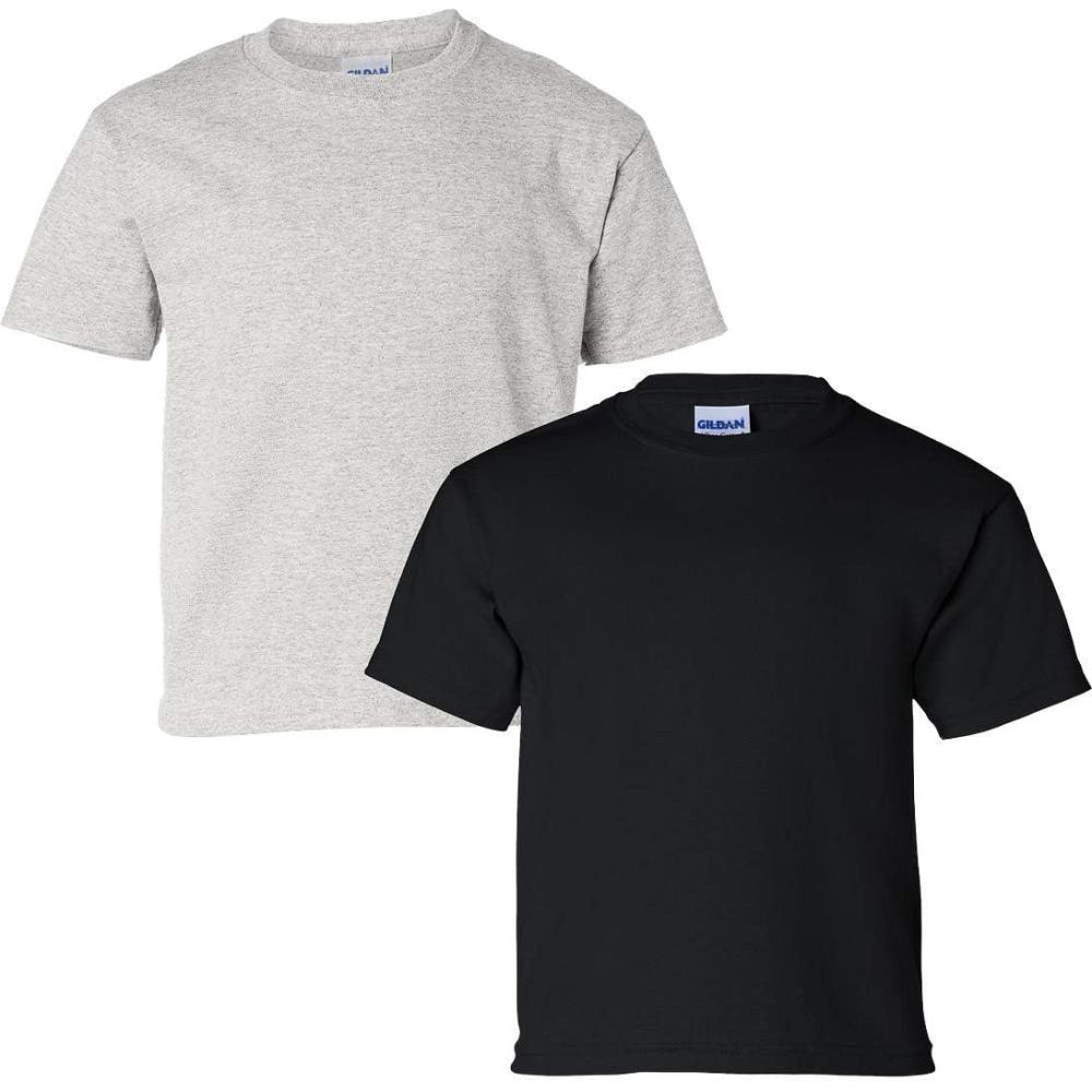 imageGildan Youth Ultra Cotton TShirt Style G2000B MultipackAshblack