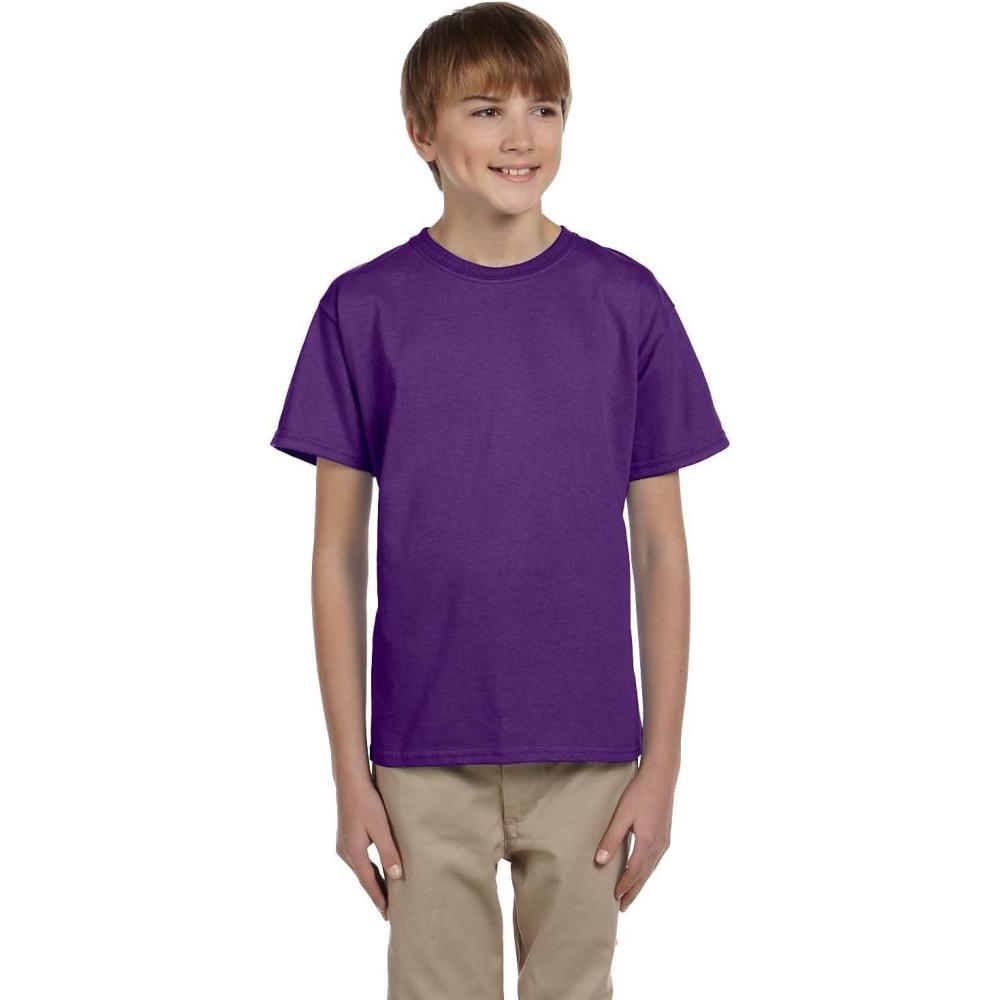 imageGildan Youth Ultra Cotton TShirt Style G2000B MultipackPurple