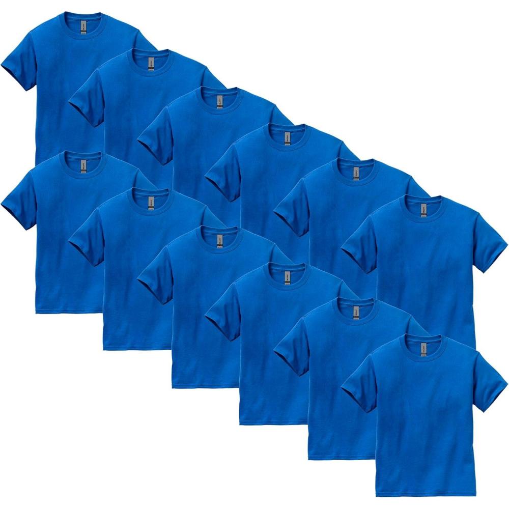 imageGildan Youth Ultra Cotton TShirt Style G2000B MultipackRoyal 12pack