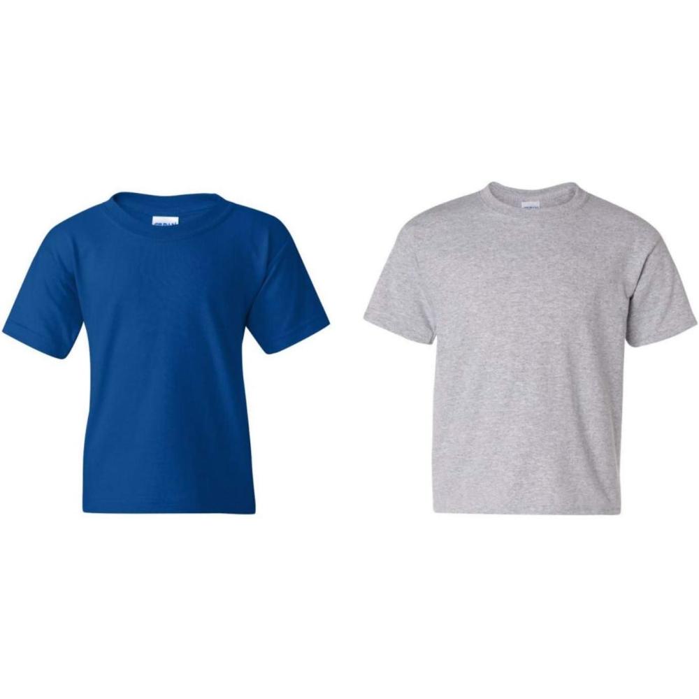 imageGildan Youth Ultra Cotton TShirt Style G2000B MultipackRoyalSportsgrey