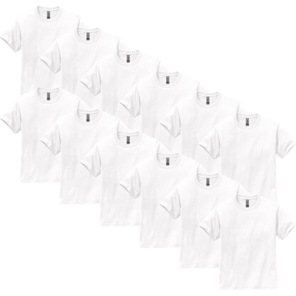 imageGildan Youth Ultra Cotton TShirt Style G2000B MultipackWhite 12pack