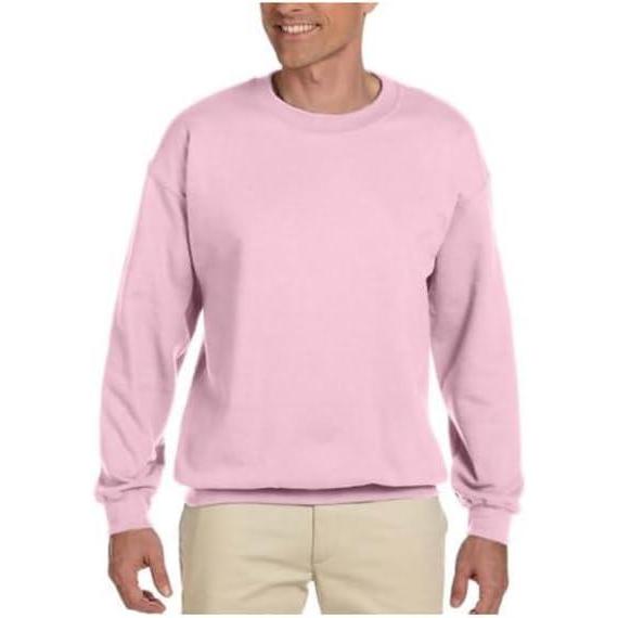 imageGildan unisexadult Fleece Crewneck Sweatshirt Style G18000 MultipackLight Pink 1pack