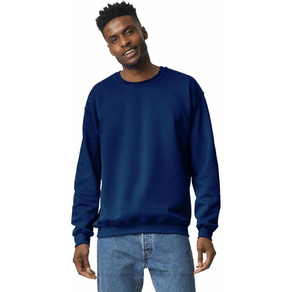 imageGildan unisexadult Fleece Crewneck Sweatshirt Style G18000 MultipackNavy 36pack