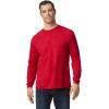 Gildan Adult DryBlend Long Sleeve T-Shirt, Style G8400, 2-Pack(Red)