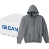 Gildan Adult Fleece Hoodie Sweatshirt, Style G18500, Multipack(Charcoal (24-pack))