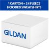 Gildan Adult Fleece Hoodie Sweatshirt, Style G18500, Multipack(Dark Heather – Case of 24)