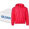 Gildan Adult Fleece Hoodie Sweatshirt, Style G18500, Multipack(Red – Case of 24)