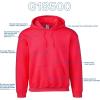 Gildan Adult Fleece Hoodie Sweatshirt, Style G18500, Multipack(Red – Case of 24)