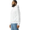 Gildan Adult Fleece Hoodie Sweatshirt, Style G18500, Multipack(White (1-pack))