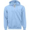 Gildan Adult Fleece Zip Hoodie Sweatshirt, Style G18600, Multipack(Carolina Blue)
