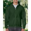 Gildan Adult Fleece Zip Hoodie Sweatshirt, Style G18600, Multipack(Green)