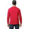 Gildan Adult Heavy Cotton Long Sleeve T-Shirt, Style G5400, 2-Pack(Red)