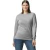 Gildan Adult Heavy Cotton Long Sleeve T-Shirt, Style G5400, 2-Pack(Sport Grey)