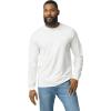 Gildan Adult Heavy Cotton Long Sleeve T-Shirt, Style G5400, 2-Pack(White)