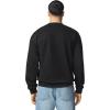 Gildan Adult Softstyle Crewneck Sweatshirt, Style GSF000(Black)