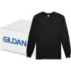 Gildan Adult Ultra Cotton Long Sleeve T-Shirt, Style G2400, Multipack(Black (36-pack))