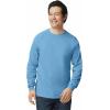 Gildan Adult Ultra Cotton Long Sleeve T-Shirt, Style G2400, Multipack(Carolina Blue (2-pack))