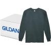Gildan Adult Ultra Cotton Long Sleeve T-Shirt, Style G2400, Multipack(Dark Heather (72-pack))