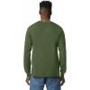 Gildan Adult Ultra Cotton Long Sleeve T-Shirt, Style G2400, Multipack(Military Green (2-pack))