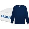Gildan Adult Ultra Cotton Long Sleeve T-Shirt, Style G2400, Multipack(Navy (72-pack))