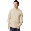 Gildan Adult Ultra Cotton Long Sleeve T-Shirt, Style G2400, Multipack(Sand (3-pack))