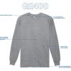 Gildan Adult Ultra Cotton Long Sleeve T-Shirt, Style G2400, Multipack(Sport Grey (36-pack))