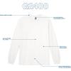 Gildan Adult Ultra Cotton Long Sleeve T-Shirt, Style G2400, Multipack(White (2-pack))
