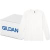 Gildan Adult Ultra Cotton Long Sleeve T-Shirt, Style G2400, Multipack(White (72-pack))