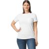 Gildan Adult Ultra Cotton T-Shirt with Pocket, Style G2300, 2-Pack(White)