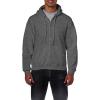 Gildan Fleece Zip Hoodie Sweatshirt, Style G18600, Multipack(Ash)