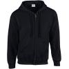 Gildan Fleece Zip Hoodie Sweatshirt, Style G18600, Multipack(Black)