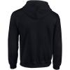 Gildan Fleece Zip Hoodie Sweatshirt, Style G18600, Multipack(Black)