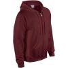 Gildan Fleece Zip Hoodie Sweatshirt, Style G18600, Multipack(Maroon)