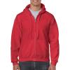 Gildan Fleece Zip Hoodie Sweatshirt, Style G18600, Multipack(Red)