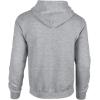 Gildan Fleece Zip Hoodie Sweatshirt, Style G18600, Multipack(Sport Grey)