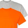 Gildan Hammer Adult T-Shirt, 2-Pack, Style GH000(Ash/Safety Orange)