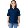 Gildan Kids’ DryBlend Short Sleeve Polo, Style G8800b, 3-Pack(Navy)