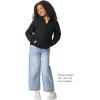 Gildan Kids’ Full Zip Hoodie Sweatshirt, Style G18600B(Black)