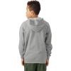 Gildan Kids’ Full Zip Hoodie Sweatshirt, Style G18600B(Sport Grey)