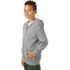 Gildan Kids’ Full Zip Hoodie Sweatshirt, Style G18600B(Sport Grey)