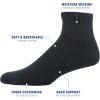 Gildan Men’s Active Cotton Ankle Socks, 10-Pairs(Black)