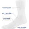 Gildan Men’s Active Cotton Crew Socks (10-Pack)(White)