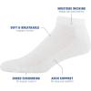 Gildan Men’s Active Cotton Low Cut Socks (10-Pairs)(White)