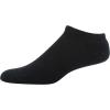 Gildan Men’s Active Cotton No Show Socks (10-Pack)(Black)