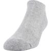 Gildan Men’s Active Cotton No Show Socks (10-Pack)(Grey Heather)