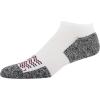 Gildan Men’s Active Strategic Cushion No Show Socks, Multipairs(White/Grey/Merlot (12-pairs))
